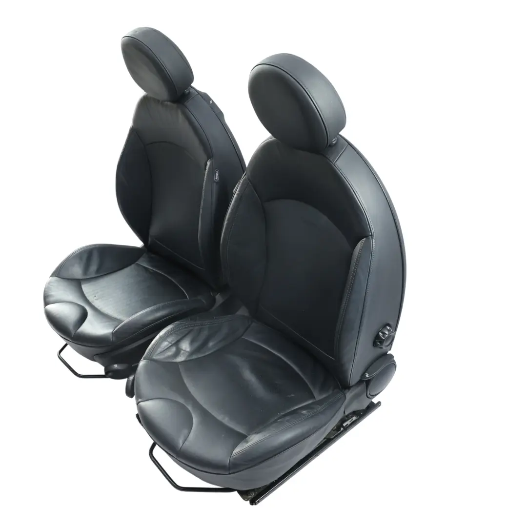Mini Cooper One R56 Front Rear Sport Full Leather Seats Heated Set Black - SKU R56-SEATS-SPORT-LEATHER-SET-T8E1-1 - Part number R56-SEATS-SPORT-LEATHER-SET-T8E1