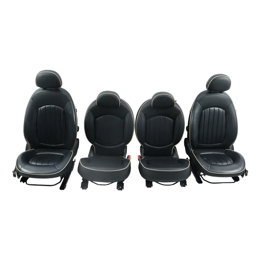 Mini R60 Countryman Sport Heated Black Leather Lounge Interior Seats - SKU R60-SPORT-HEATED-BLACK-LEATHER-SEATS-SET-T9E1-2 - Part number R60-SPORT-HEATED-BLACK-LEATHER-SEATS-SET-T9E1
