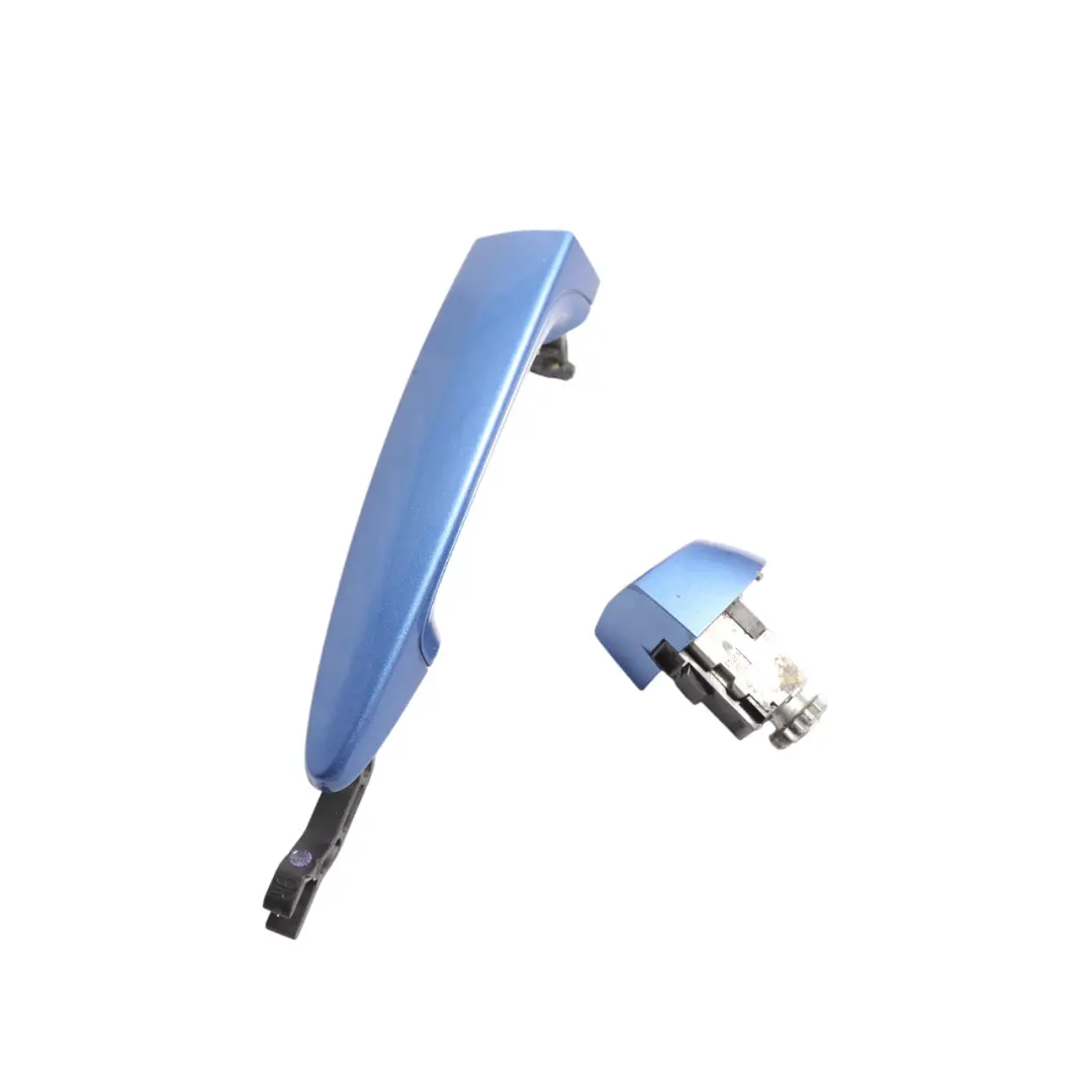 BMW F20 F30 Door Grab Handle Front Right O/S Estoril Blue Metallic - B45 - SKU RHD-0445184-EB - Part number 0445184