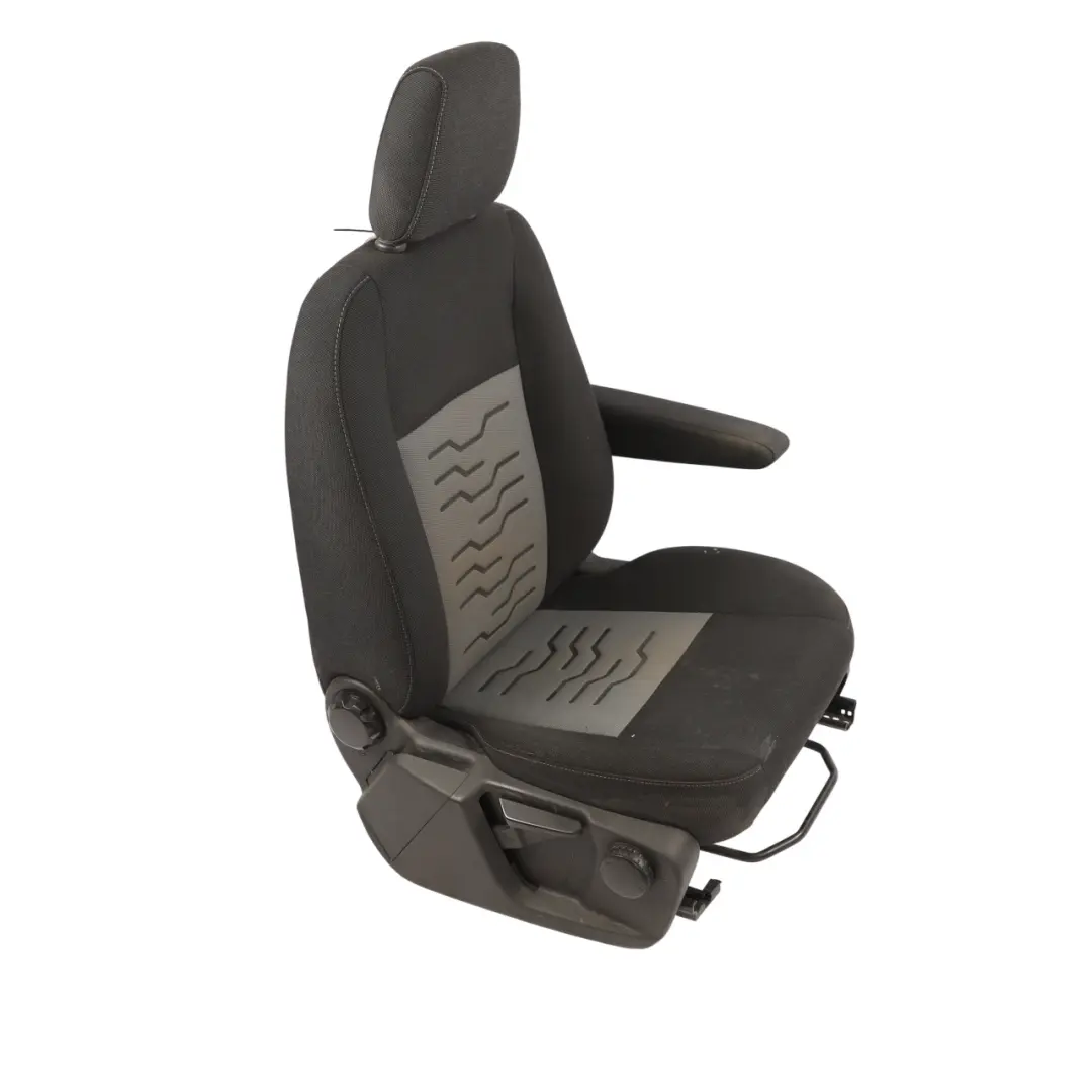 Ford Transit Custom Front Seat Heated Right O/S Cloth Fabric Ecko Black - SKU RHD-1829340 - Part number 1829340