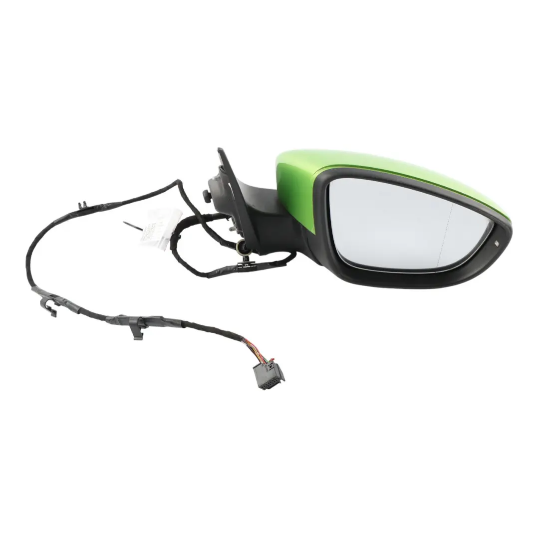Mk3 Wing Mirror Power Fold Heated Right O/S Viper Green Metallic R6T to VW Scirocco with Part number 1K8857508Q VW Scirocco Mk3 Wing Mirror Power Fold Heated Right O/S Viper Green Metallic R6T - SKU RHD-1K8857508Q-VGR - Part number 1K8857508Q