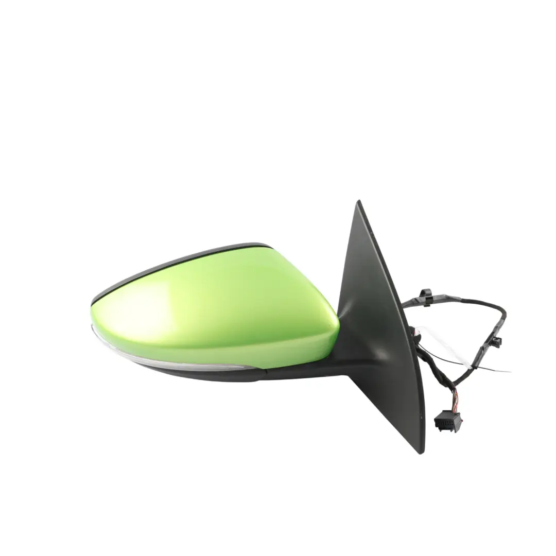 VW Scirocco Mk3 Wing Mirror Power Fold Heated Right O/S Viper Green Metallic R6T - SKU RHD-1K8857508Q-VGR - Part number 1K8857508Q