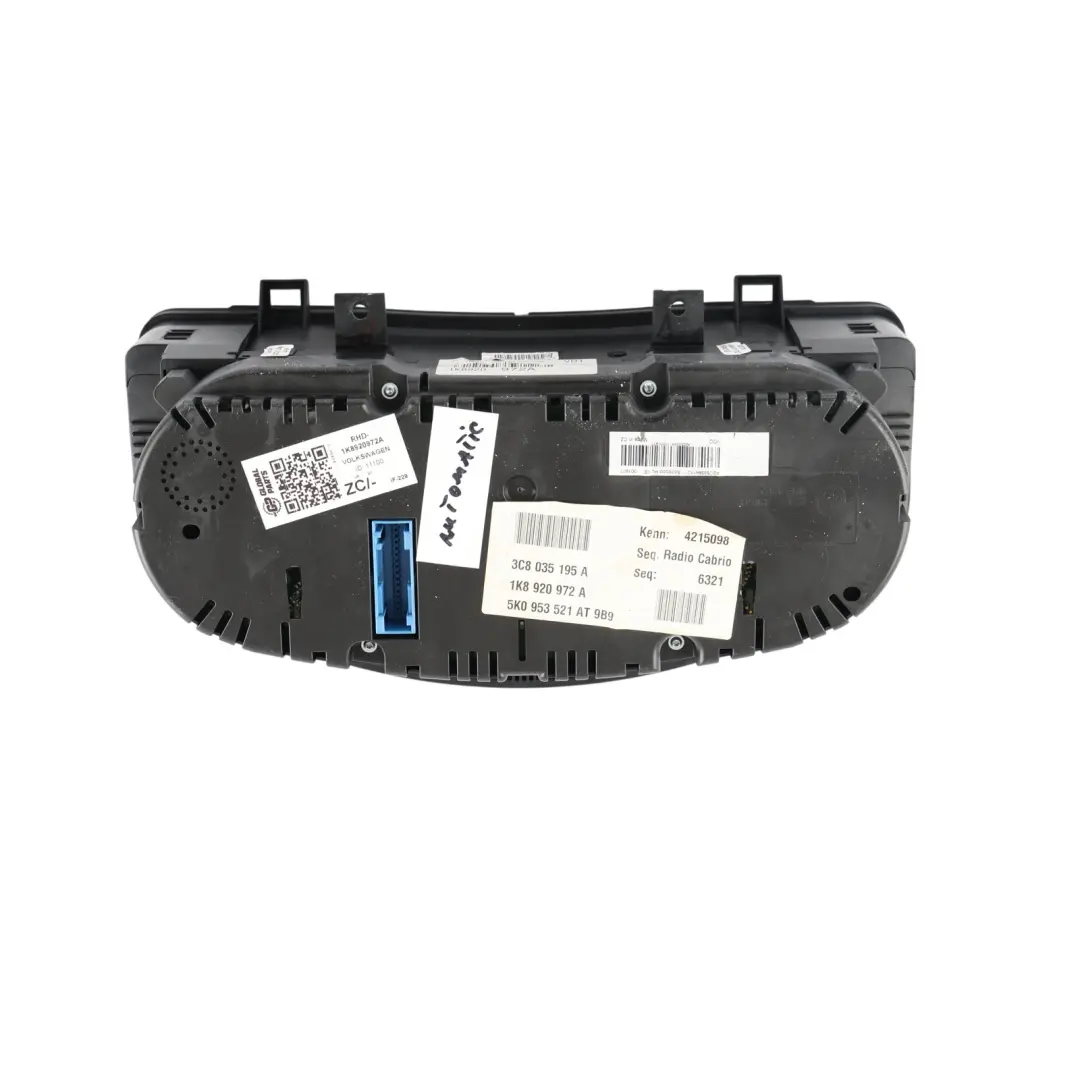 Volkswagen Scirocco Mk3 Speedo Instrument Cluster Diesel Automatic - SKU RHD-1K8920972A - Part number 1K8920972A