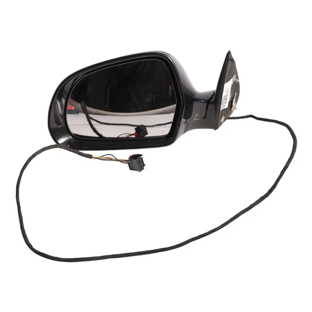 Skoda Octavia RS Mk2 Door Wing Mirror Heated Left N/S Black Magic Pearl - F9R - SKU RHD-1Z2857507M-BMA - Part number 1Z2857507M
