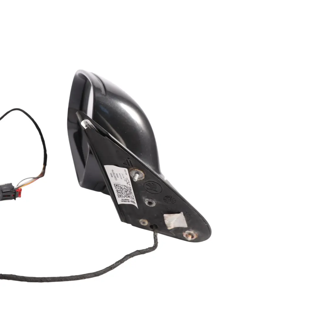 Mk2 Door Wing Mirror Heated Left N/S Black Magic Pearl - F9R to Skoda Octavia RS with Part number 1Z2857507M Skoda Octavia RS Mk2 Door Wing Mirror Heated Left N/S Black Magic Pearl - F9R - SKU RHD-1Z2857507M-BMA - Part number 1Z2857507M