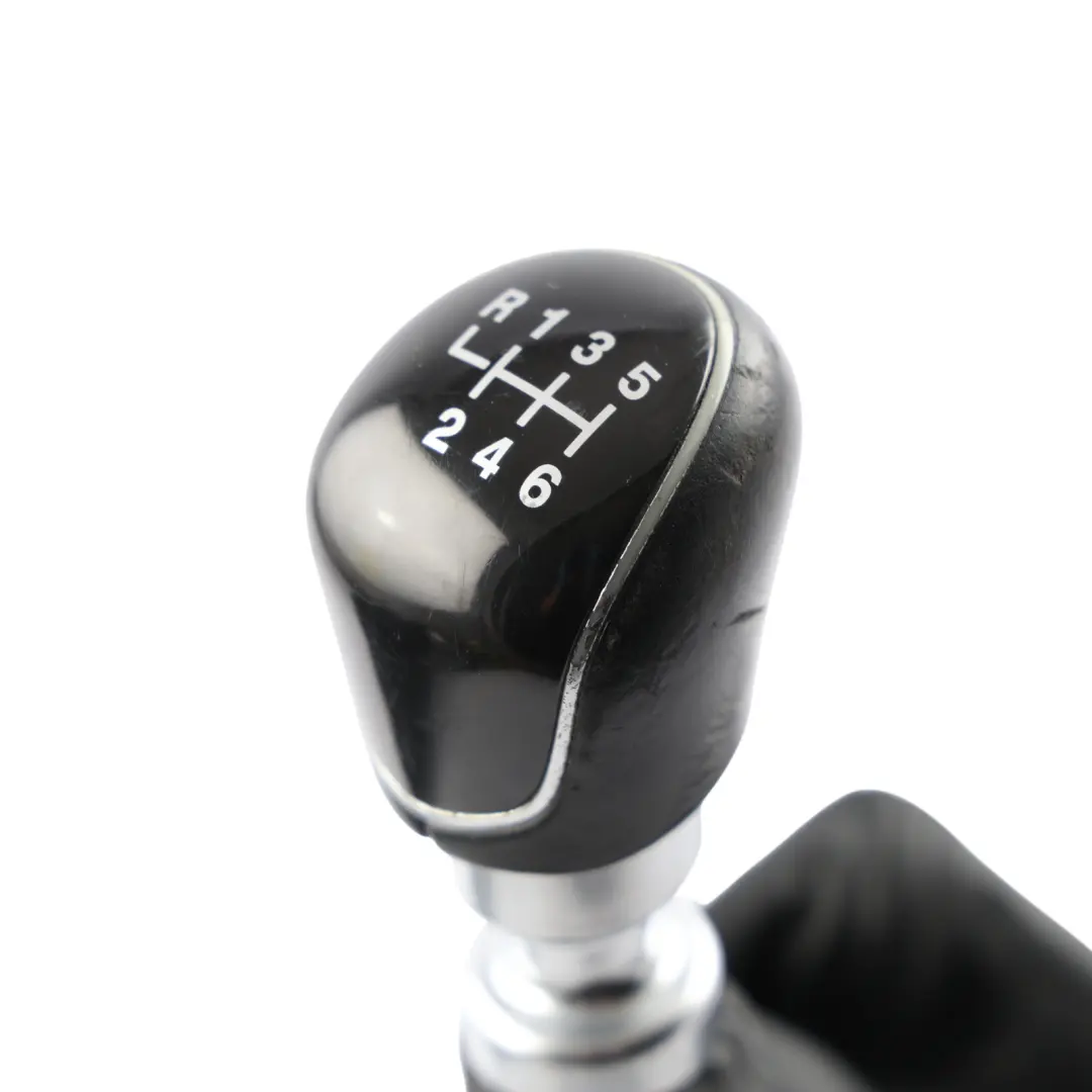 Mk3 Manual Gearbox Gearstick Knob Lever 6 Speed Leather Black to Ford Focus with Part number 2113336 Ford Focus Mk3 Manual Gearbox Gearstick Knob Lever 6 Speed Leather Black - SKU RHD-2113336-1 - Part number 2113336