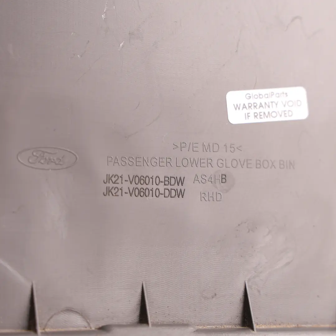 Mk8 Glove Box Storage Case Glovebox Front Palazzo Grey to Ford Transit with Part number 2823869 Ford Transit Mk8 Glove Box Storage Case Glovebox Front Palazzo Grey - SKU RHD-2823869 - Part number 2823869