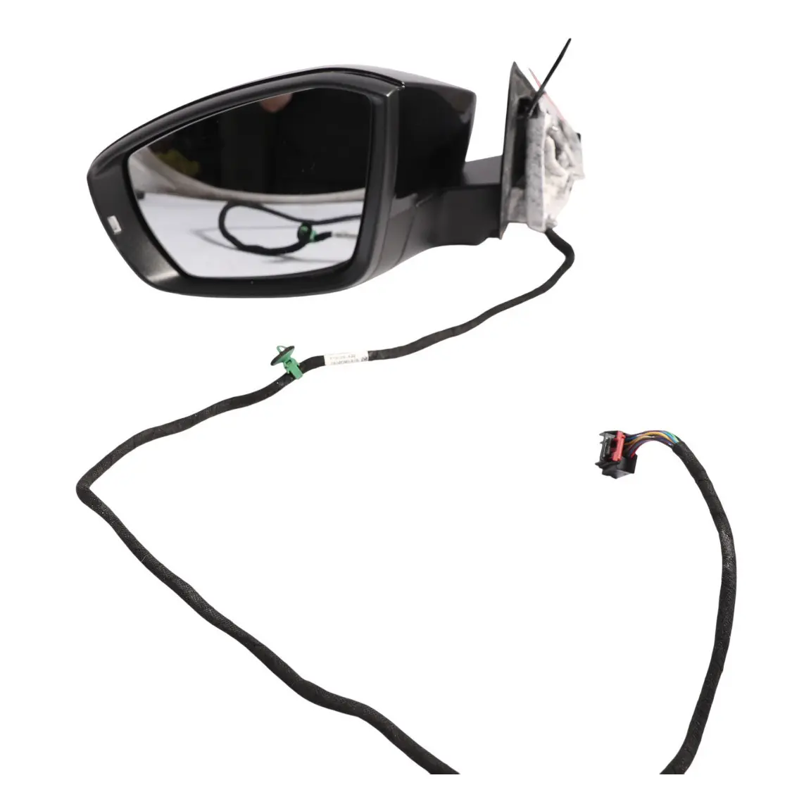 Volkswagen T-Roc Mk1 A11 Side View Wing Mirror Left N/S Deep Black Pearl - C9X