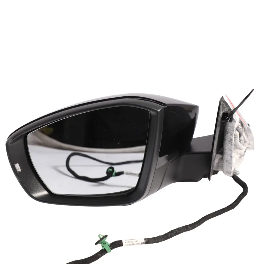 Volkswagen T-Roc Mk1 A11 Side View Wing Mirror Left N/S Deep Black Pearl - C9X - SKU RHD-2GB857507AG-DBL - Part number 2GB857507AG