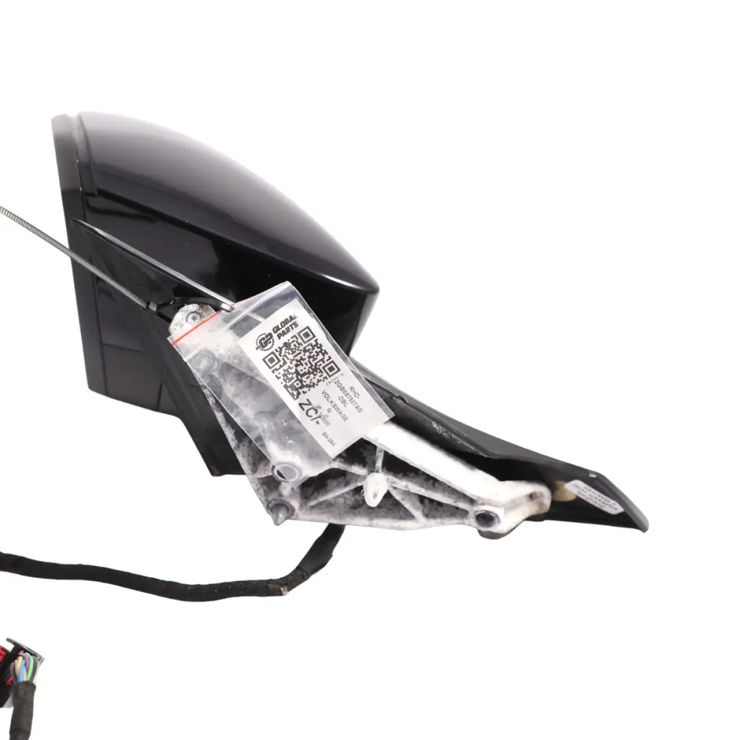 Volkswagen T-Roc Mk1 A11 Side View Wing Mirror Left N/S Deep Black Pearl - C9X - SKU RHD-2GB857507AG-DBL - Part number 2GB857507AG