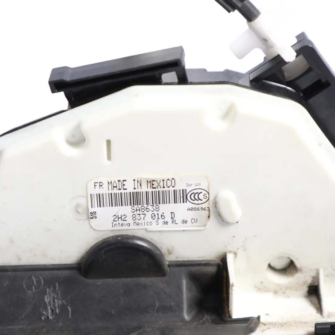 Mk1 Door Lock Latch Catch Actuator Front Right O/S to Volkswagen Amarok with Part number 2H2837016D Volkswagen Amarok Mk1 Door Lock Latch Catch Actuator Front Right O/S - SKU RHD-2H2837016D - Part number 2H2837016D