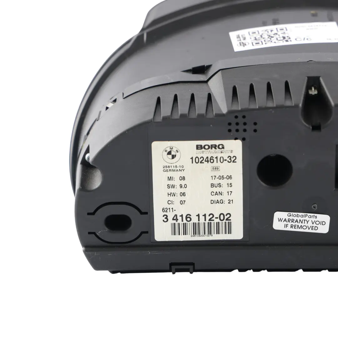 BMW E83 Kombiinstrument Tacho Benzin Automatik - SKU RHD-3416112 - Teilenummer 3416112