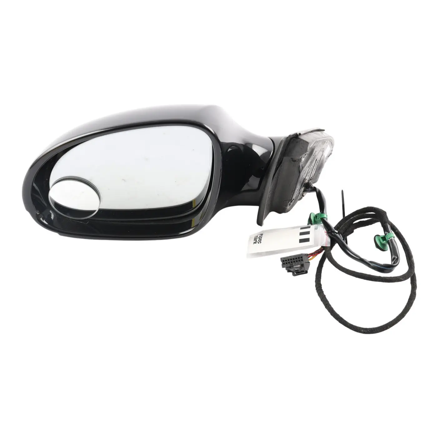 Volkswagen Passat B6 Wing Mirror Door Left N/S Deep Black Pearl Effect - C9X