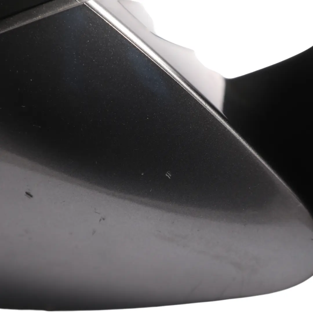 Skoda Superb Mk3 Door Wing Mirror Electric Right O/S Graphite Grey Metallic M7W - SKU RHD-3V2857508H-GGR - Part number 3V2857508H