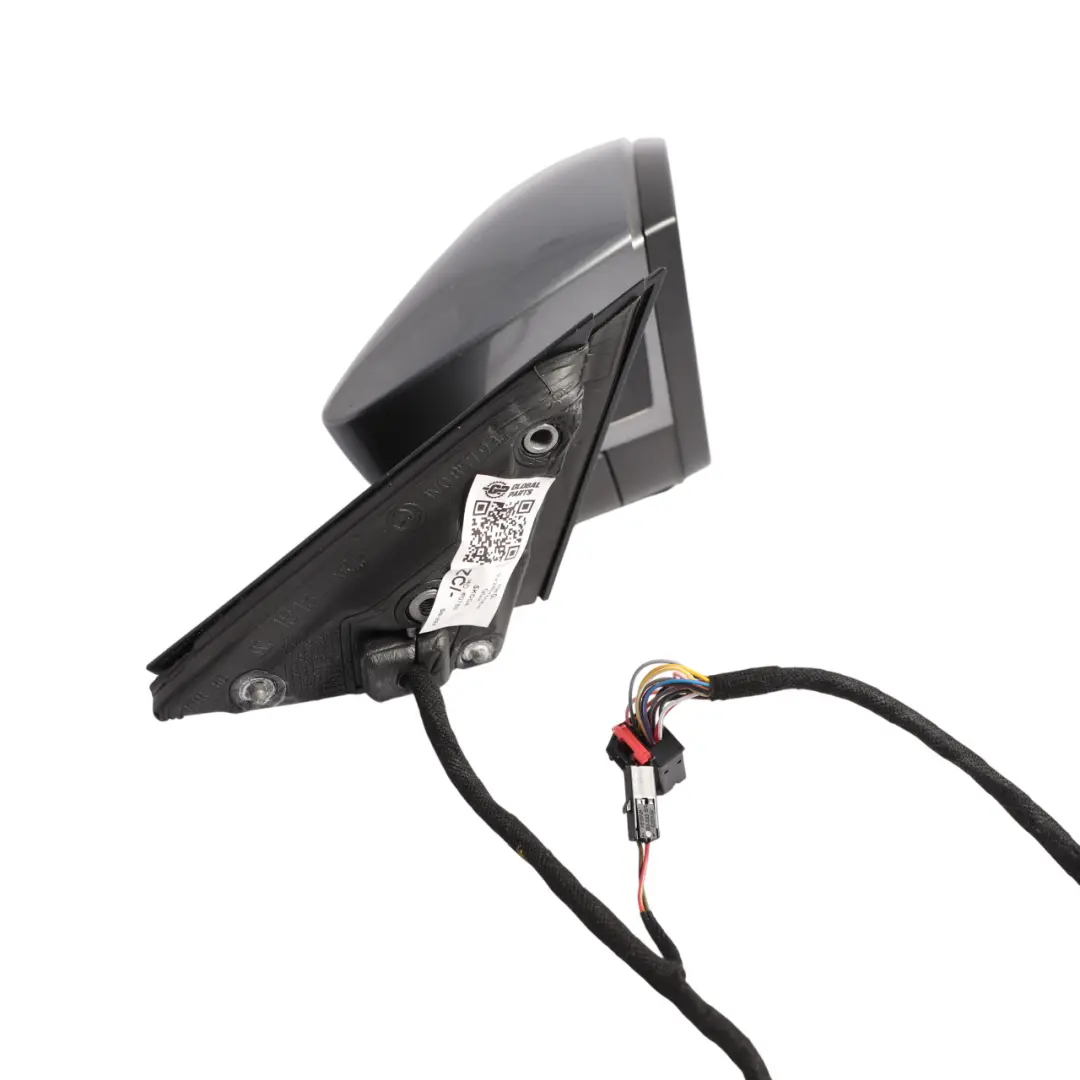 Skoda Superb Mk3 Door Wing Mirror Electric Right O/S Graphite Grey Metallic M7W - SKU RHD-3V2857508H-GGR - Part number 3V2857508H