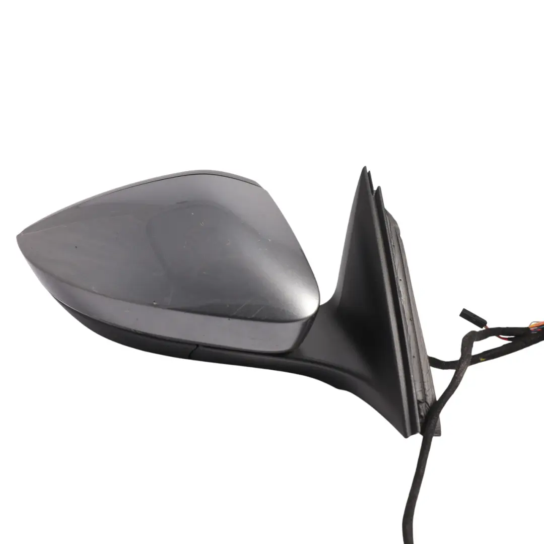 Skoda Superb Mk3 Door Wing Mirror Electric Right O/S Graphite Grey Metallic M7W - SKU RHD-3V2857508H-GGR - Part number 3V2857508H