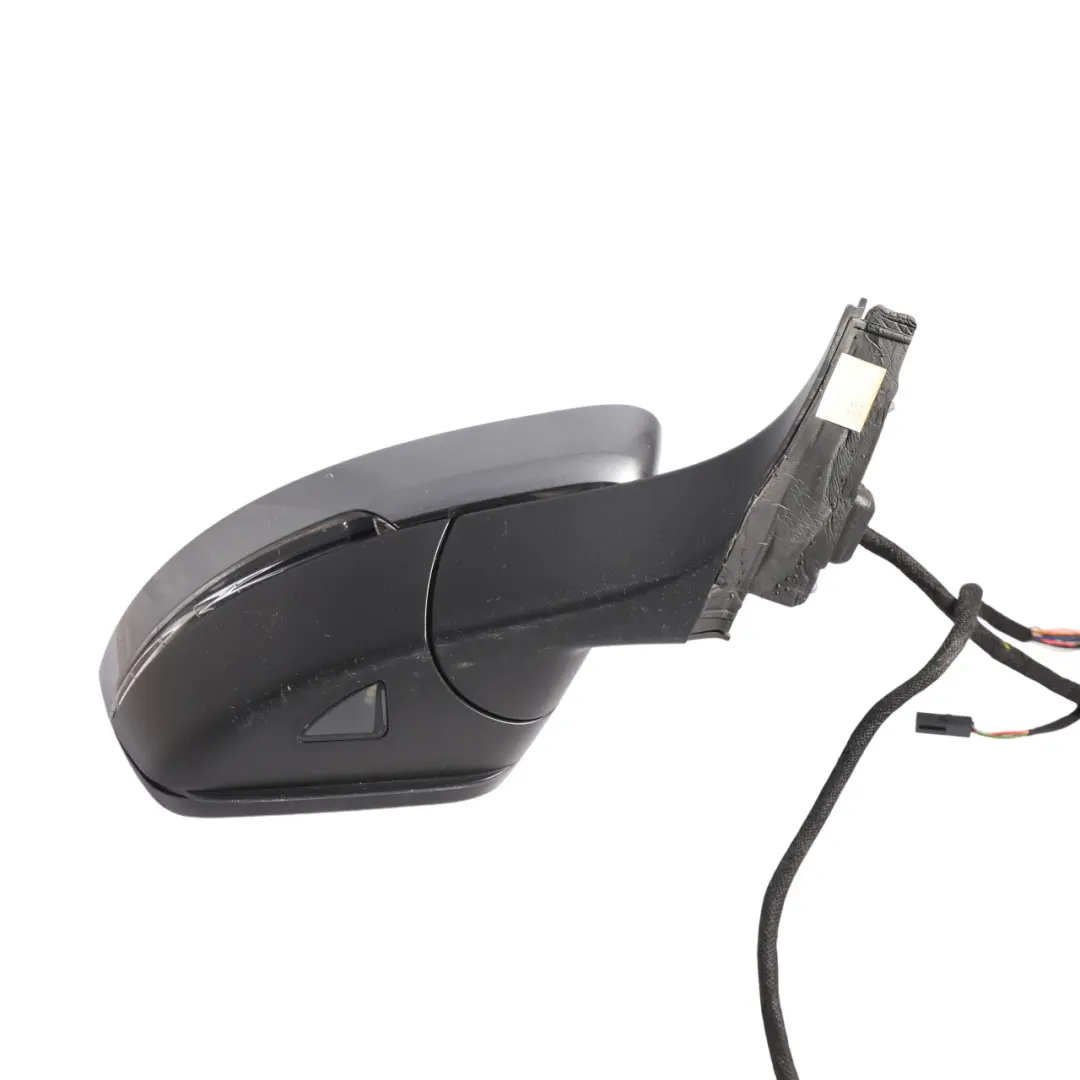 Skoda Superb Mk3 Door Wing Mirror Electric Right O/S Graphite Grey Metallic M7W - SKU RHD-3V2857508H-GGR - Part number 3V2857508H