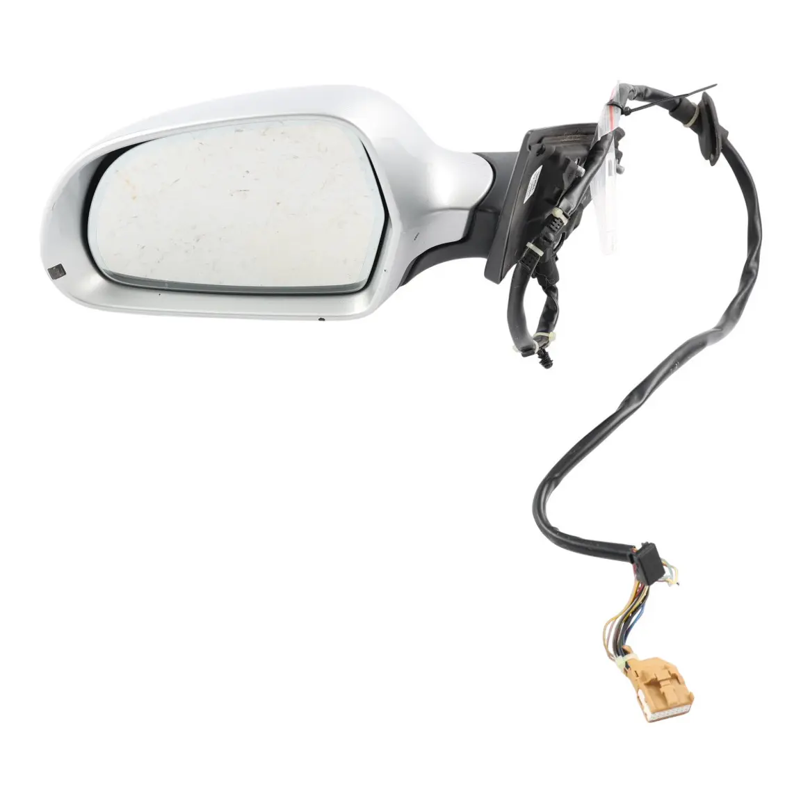 Audi A8 S8 D3 Rear View Wing Mirror Heated Electrical Left N/S Ice Silver - X7W