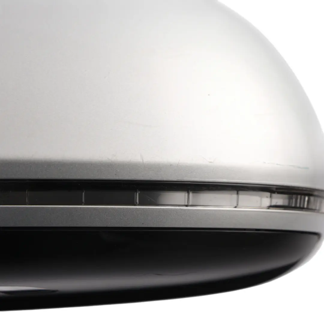 Audi A8 S8 D3 Rear View Wing Mirror Heated Electrical Left N/S Ice Silver - X7W - SKU RHD-4E2857409S-ICS - Part number 4E2857409S