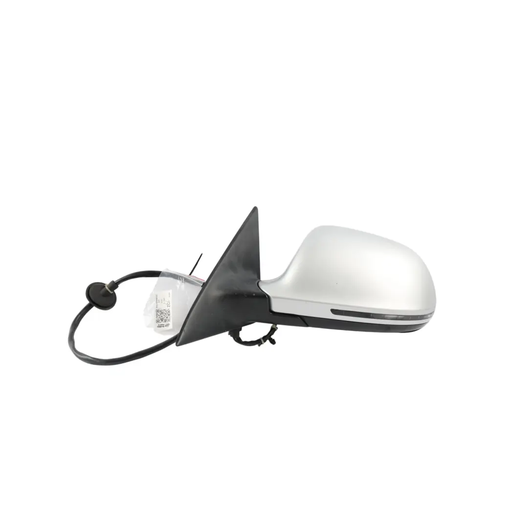 Audi A8 S8 D3 Rear View Wing Mirror Heated Electrical Left N/S Ice Silver - X7W - SKU RHD-4E2857409S-ICS - Part number 4E2857409S