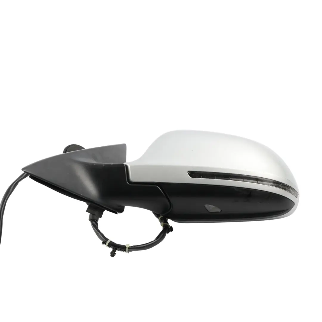 Audi A8 S8 D3 Rear View Wing Mirror Heated Electrical Left N/S Ice Silver - X7W - SKU RHD-4E2857409S-ICS - Part number 4E2857409S
