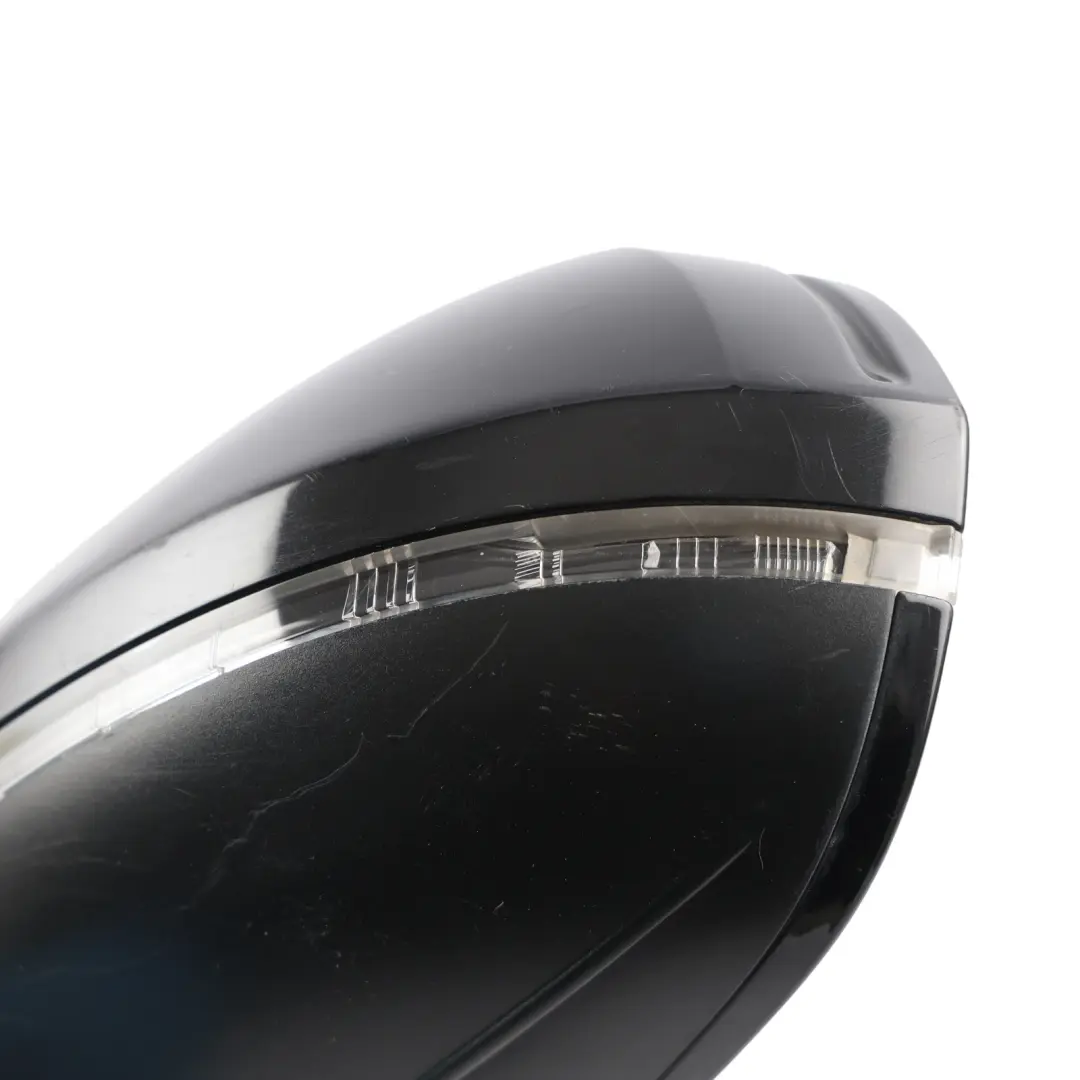 Audi A6 C7 Door Wing Mirror Electric Left N/S Satin Black - SKU RHD-4G2857409AE-BLK1 - Part number 4G2857409AE