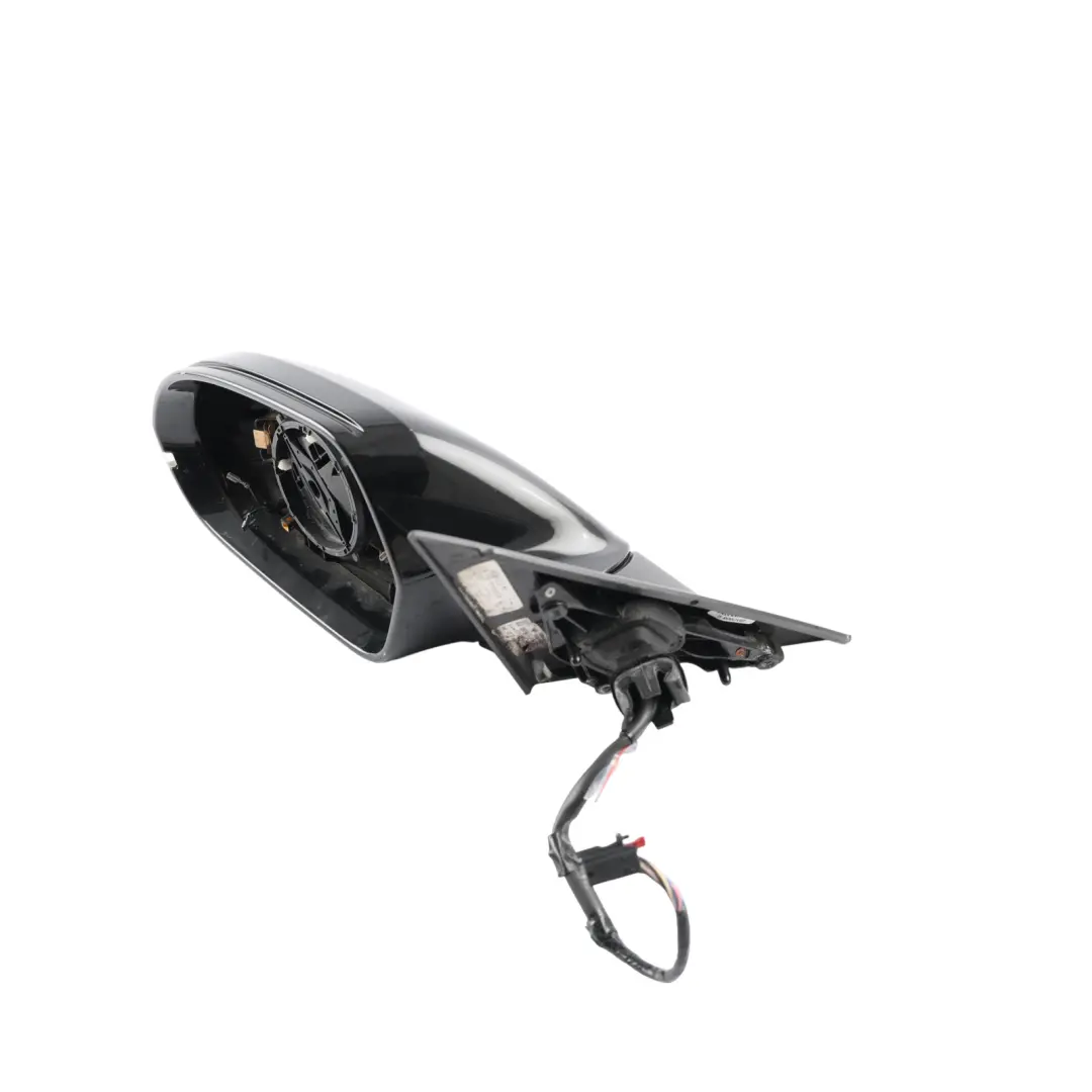 Audi A6 C7 Door Wing Mirror Electric Left N/S Satin Black - SKU RHD-4G2857409AE-BLK1 - Part number 4G2857409AE