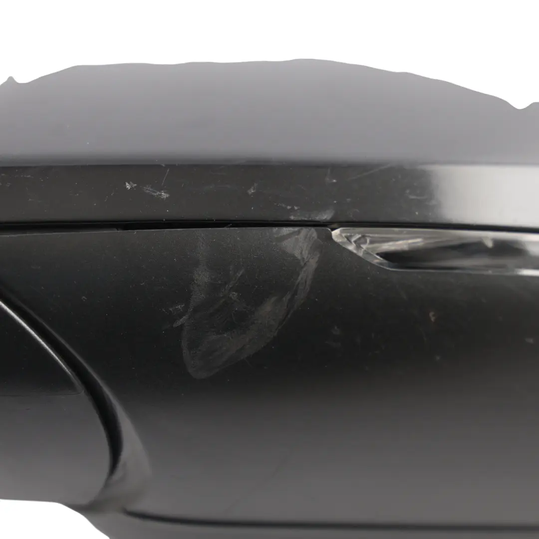 Audi A6 C7 Door Wing Mirror Electric Left N/S Satin Black - SKU RHD-4G2857409AE-BLK1 - Part number 4G2857409AE
