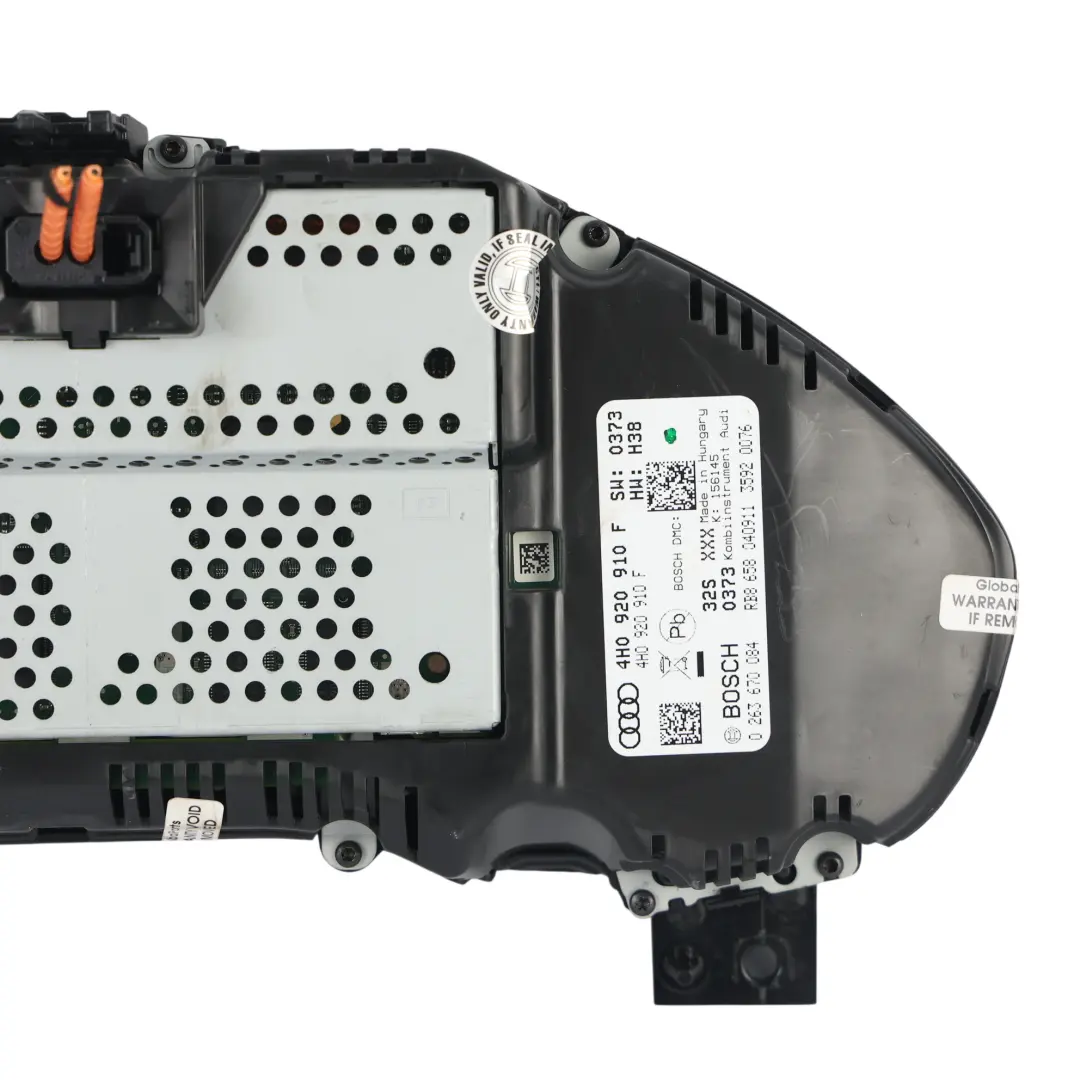 Instrument Speed Cluster Clock Diesel Automatic MPH to Audi A8 D4 with Part number 4H0920910F Audi A8 D4 Instrument Speed Cluster Clock Diesel Automatic MPH - SKU RHD-4H0920910F - Part number 4H0920910F