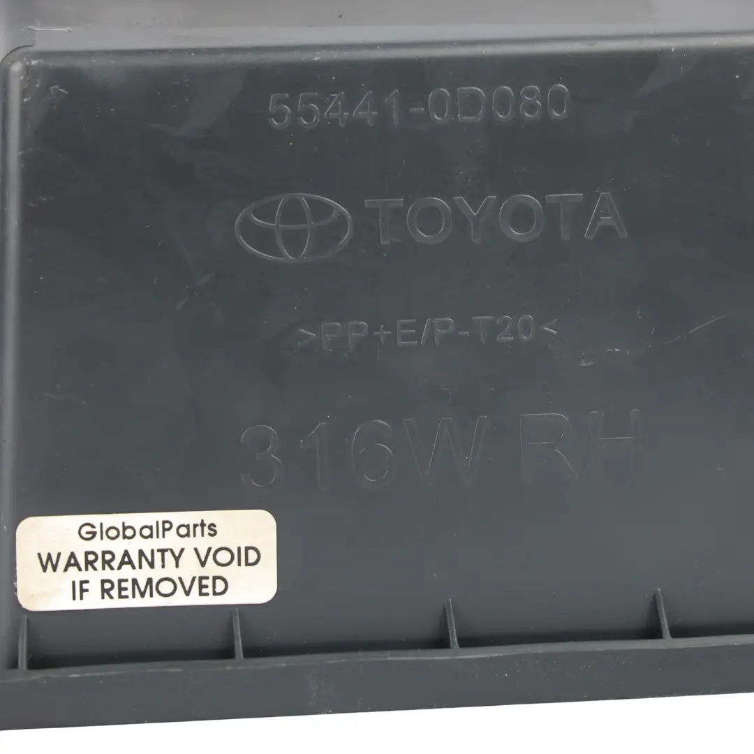 Instrument Panel Box Trim Driver Side O/S Dark Grey to Toyota Yaris P9 with Part number 554410D080B0 Toyota Yaris P9 Instrument Panel Box Trim Driver Side O/S Dark Grey - SKU RHD-554410D080B0 - Part number 554410D080B0