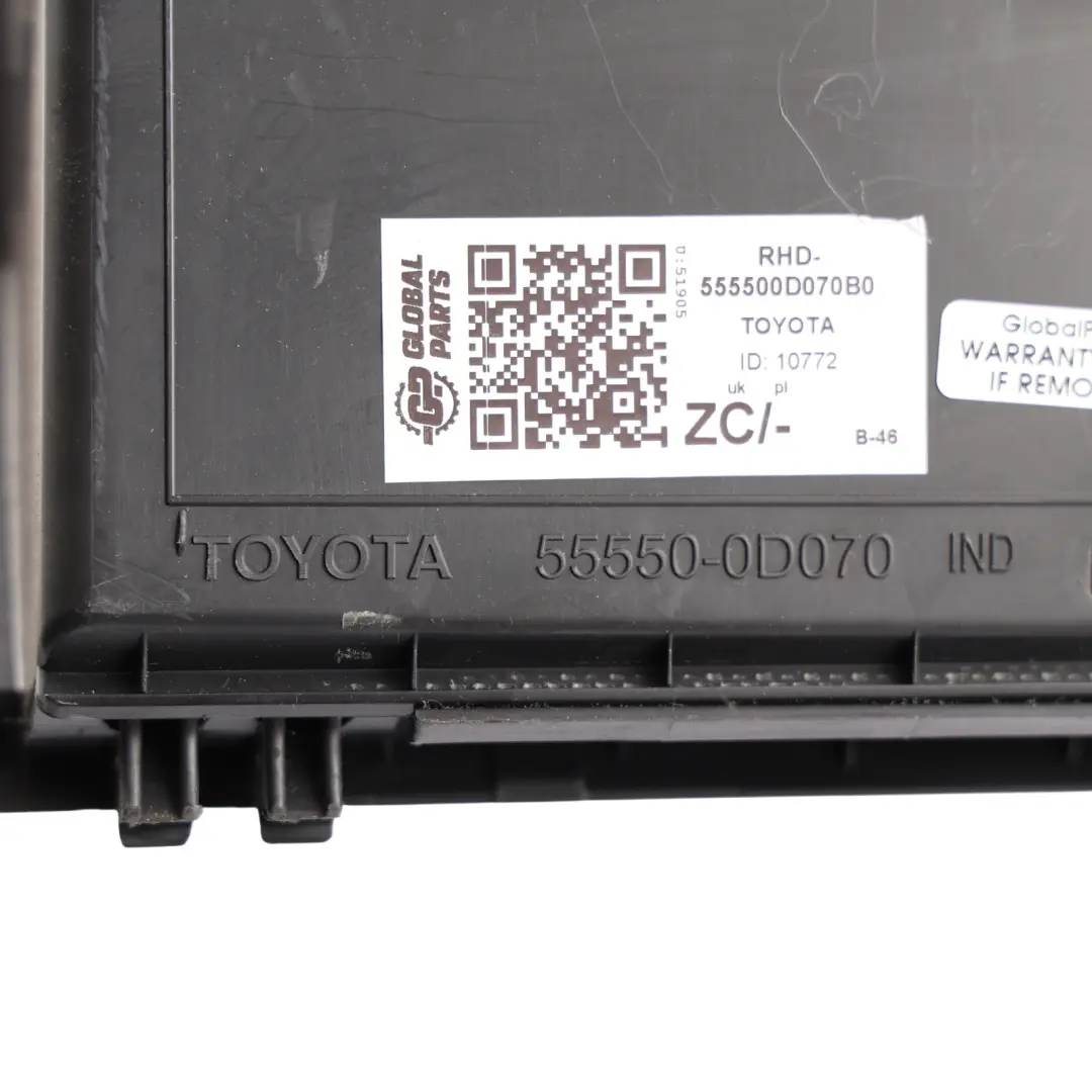 Toyota Yaris P9 Glove Box Glovebox Storage Compartment - SKU RHD-555500D070B0 - Part number 555500D070B0