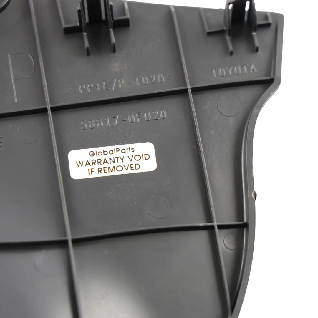 Mk2 Dashboard Interior Cover Trim Front Right O/S to Toyota Verso R2 with Part number 588170F020 Toyota Verso R2 Mk2 Dashboard Interior Cover Trim Front Right O/S - SKU RHD-588170F020 - Part number 588170F020