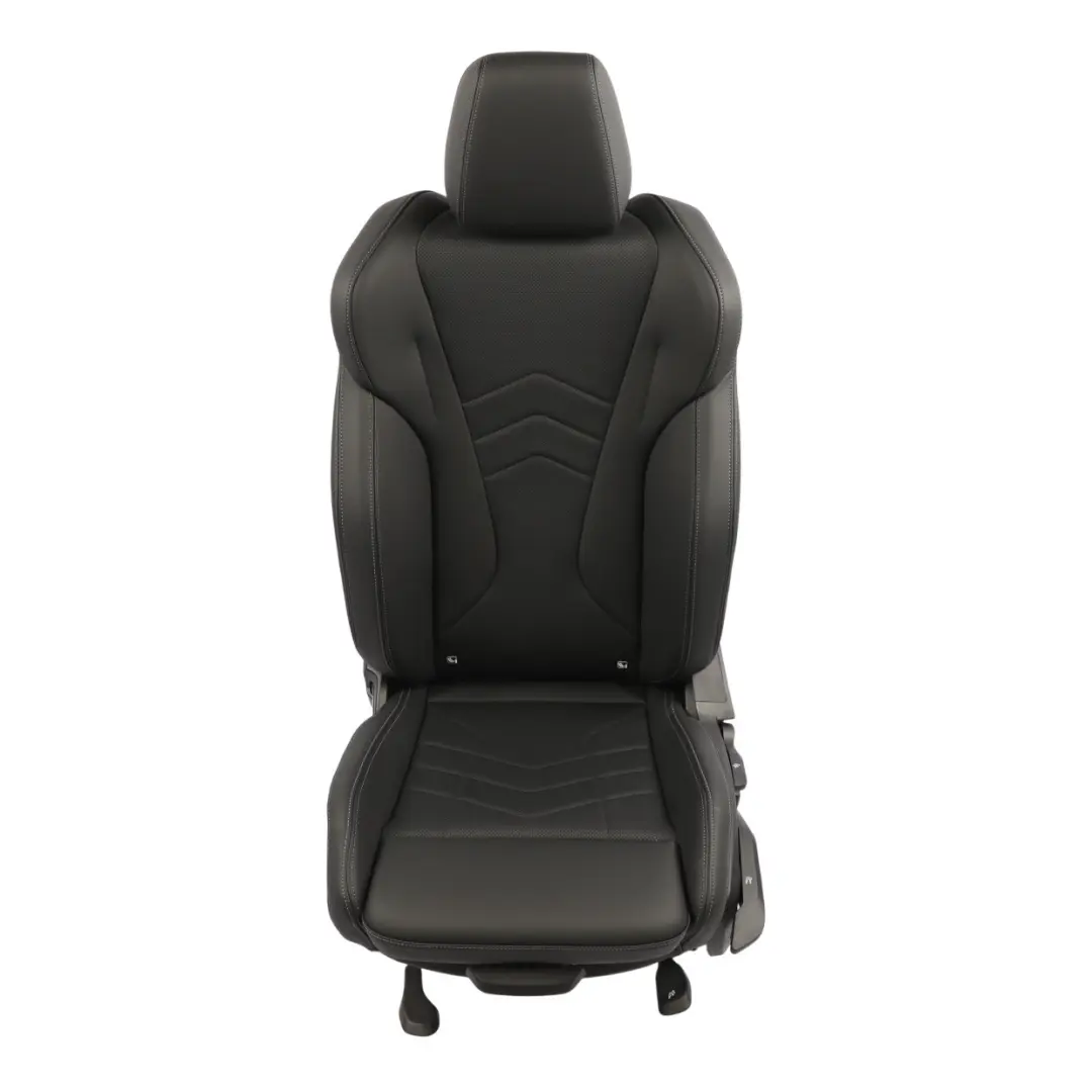 BMW F74 Sport Seat Heated Front Left N/S Black Imitation Leather Perforated - SKU RHD-5A871B5-1 - Part number 5A871B5