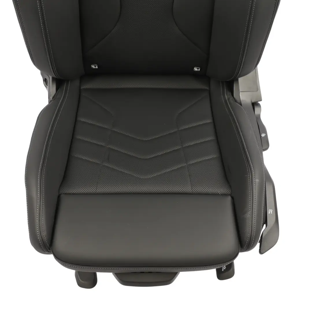 BMW F74 Sport Seat Heated Front Left N/S Black Imitation Leather Perforated - SKU RHD-5A871B5-1 - Part number 5A871B5