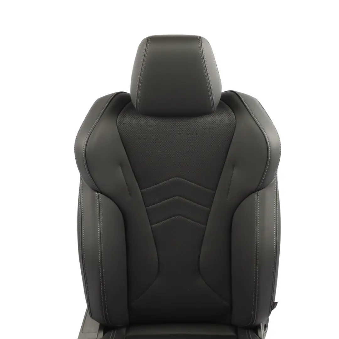 BMW F74 Sport Seat Heated Front Right O/S Black Imitation Leather Perforated - SKU RHD-5A87273-1 - Part number 5A87273