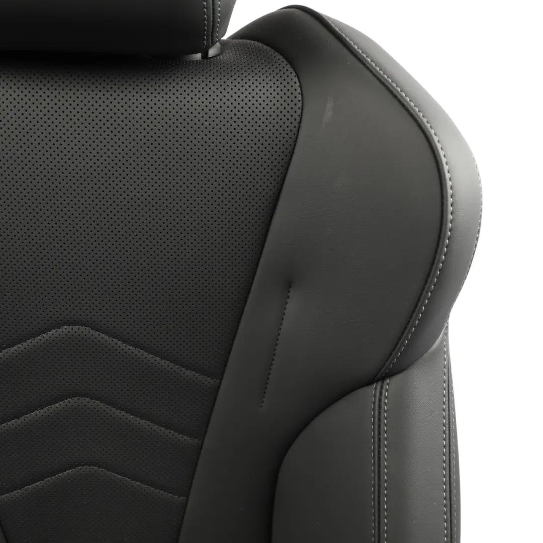BMW F74 Sport Seat Heated Front Right O/S Black Imitation Leather Perforated - SKU RHD-5A87273-1 - Part number 5A87273