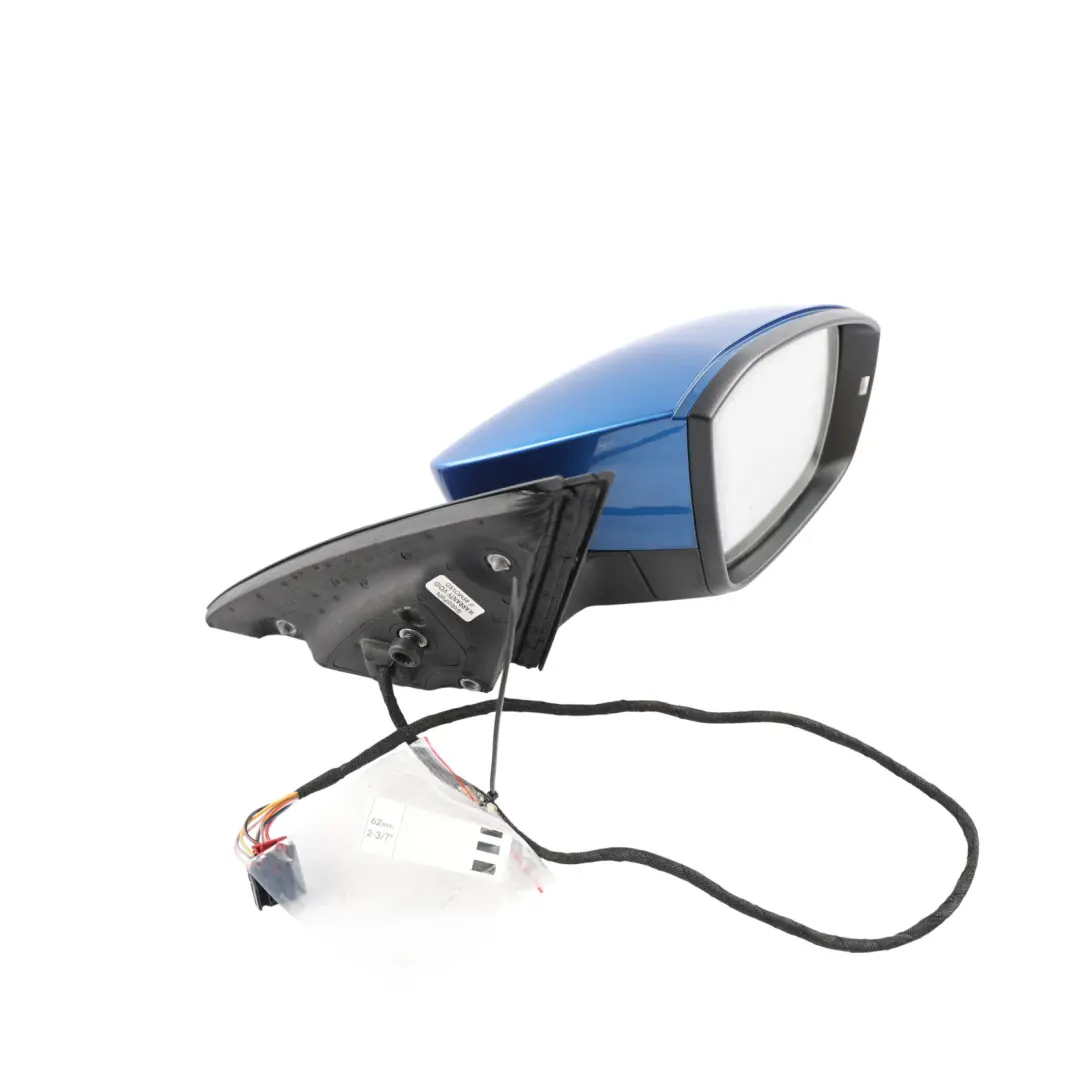 Skoda Octavia 5E Wing Mirror Side View Right O/S Race Blue Metallic - F5W - SKU RHD-5E2857508P-RAB - Part number 5E2857508P