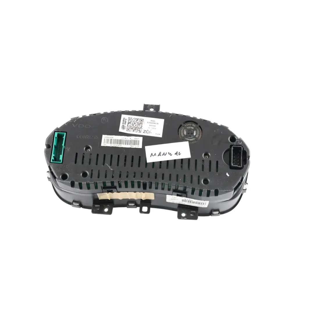 Mk2 5J Instrument Cluster Speedo Clocks Petrol Manual to Skoda Fabia with Part number 5J0920901B Skoda Fabia Mk2 5J Instrument Cluster Speedo Clocks Petrol Manual - SKU RHD-5J0920901B - Part number 5J0920901B