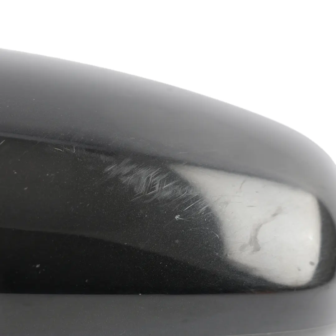 Audi A3 S3 8P Door Wing Mirror Electric Left N/S Satin Black Cover - SKU RHD-8P2858531G-BLK - Part number 8P2858531G