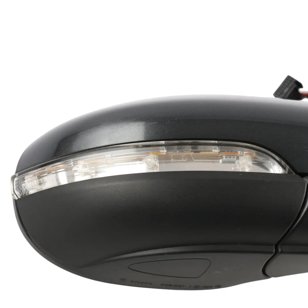 Volkswagen Golf Mk6 Wing Mirror Right Electric O/S Carbon Grey A9W - SKU RHD-5K0857508AD-CSG - Part number 5K0857508AD