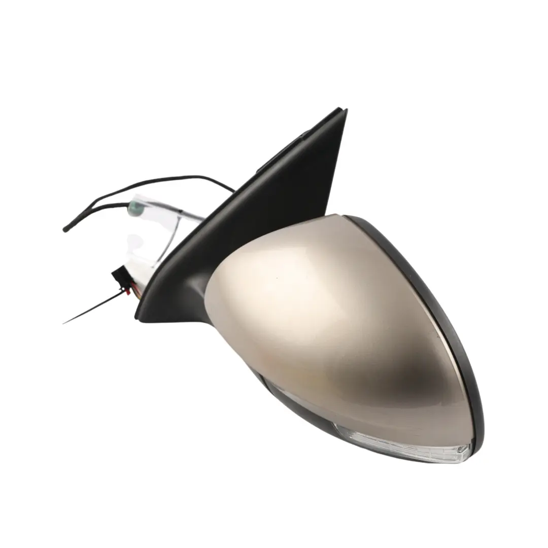 Volkswagen Tiguan 5N Door Wing Mirror Left N/S Titanium Beige Metallic - A1X - SKU RHD-5N2857507M-TBE - Part number 5N2857507M