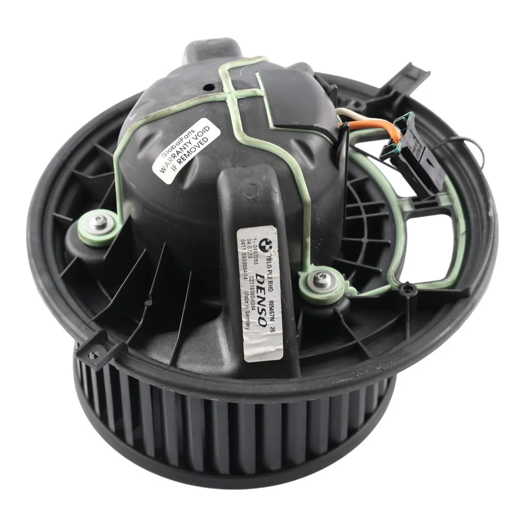 Heater Fan Blower Unit Motor to BMW E81 E87 E90 E91 E92 E93 with Part number 6933664 BMW E81 E87 E90 E91 E92 E93 Heater Fan Blower Unit Motor - SKU RHD-6933664-3 - Part number 6933664