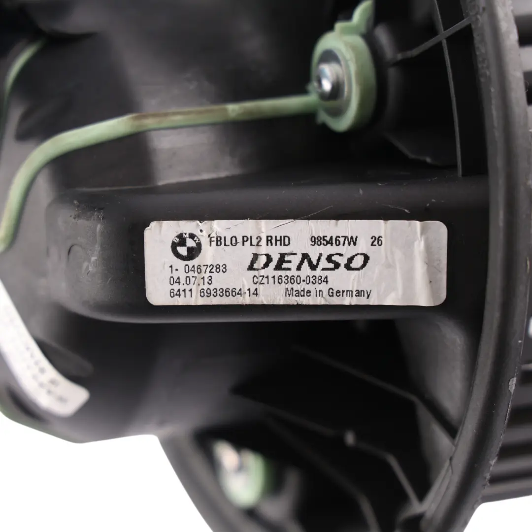 BMW E81 E87 E90 E91 E92 E93 Heater Fan Blower Unit Motor - SKU RHD-6933664-3 - Part number 6933664