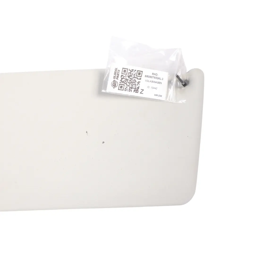 Volkswagen Polo 6R Sun Visor Iluminated Mirror Right O/S Grey - SKU RHD-6R0857552AL-3 - Part number 6R0857552AL