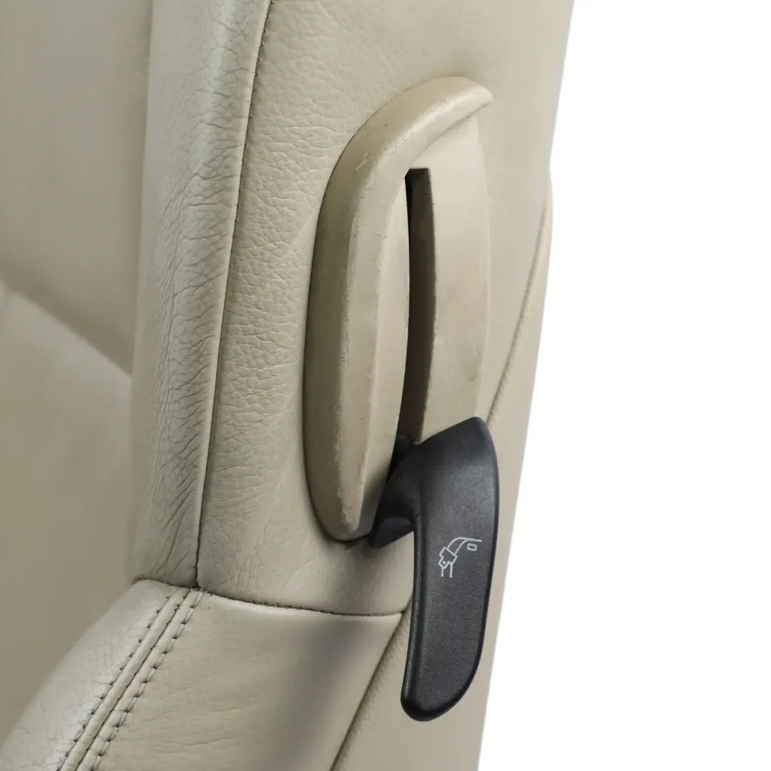 BMW E63 Coupe Front Seat Electric Heated Left N/S Leather Cream Beige - SKU RHD-7117021-1 - Part number 7117021