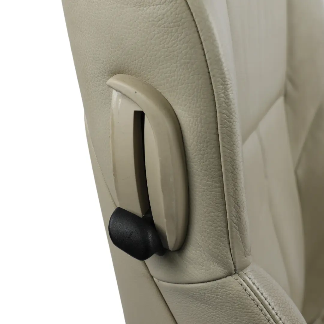 BMW E63 Coupe Front Seat Electric Heated Left N/S Leather Cream Beige - SKU RHD-7117021-1 - Part number 7117021