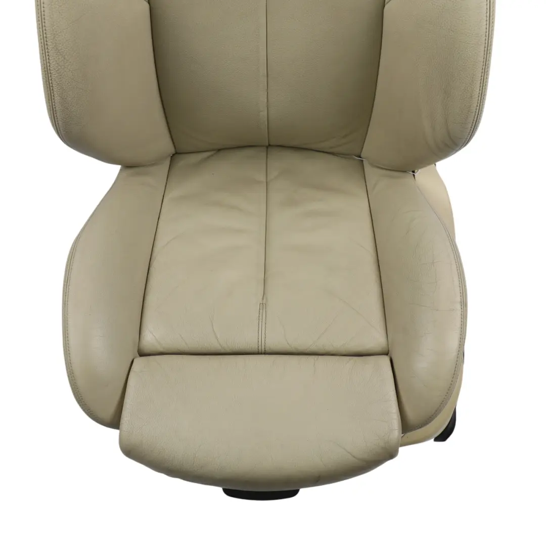 BMW E63 Coupe Front Seat Electric Heated Left N/S Leather Cream Beige - SKU RHD-7117021-1 - Part number 7117021