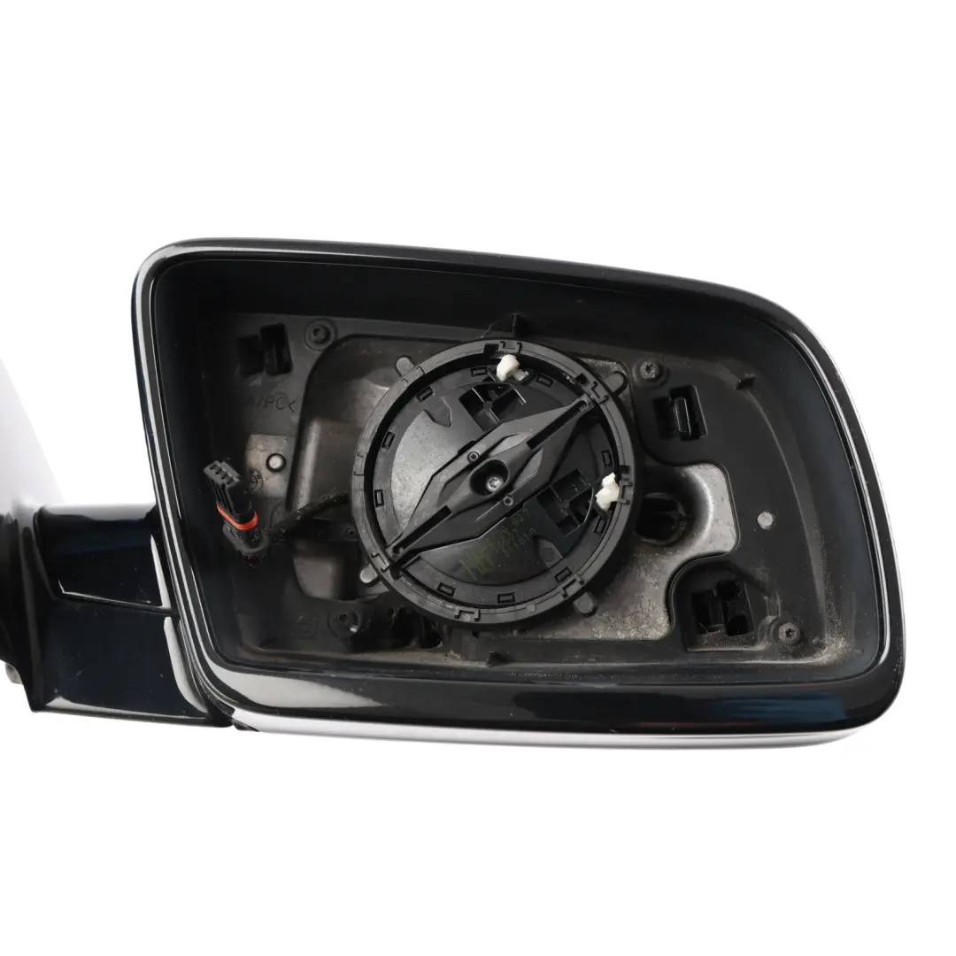 BMW E63 E64 Door Wing Mirror Right O/S High Gloss Black Sapphire - 475 - SKU RHD-7189440-BS1 - Part number 7189440
