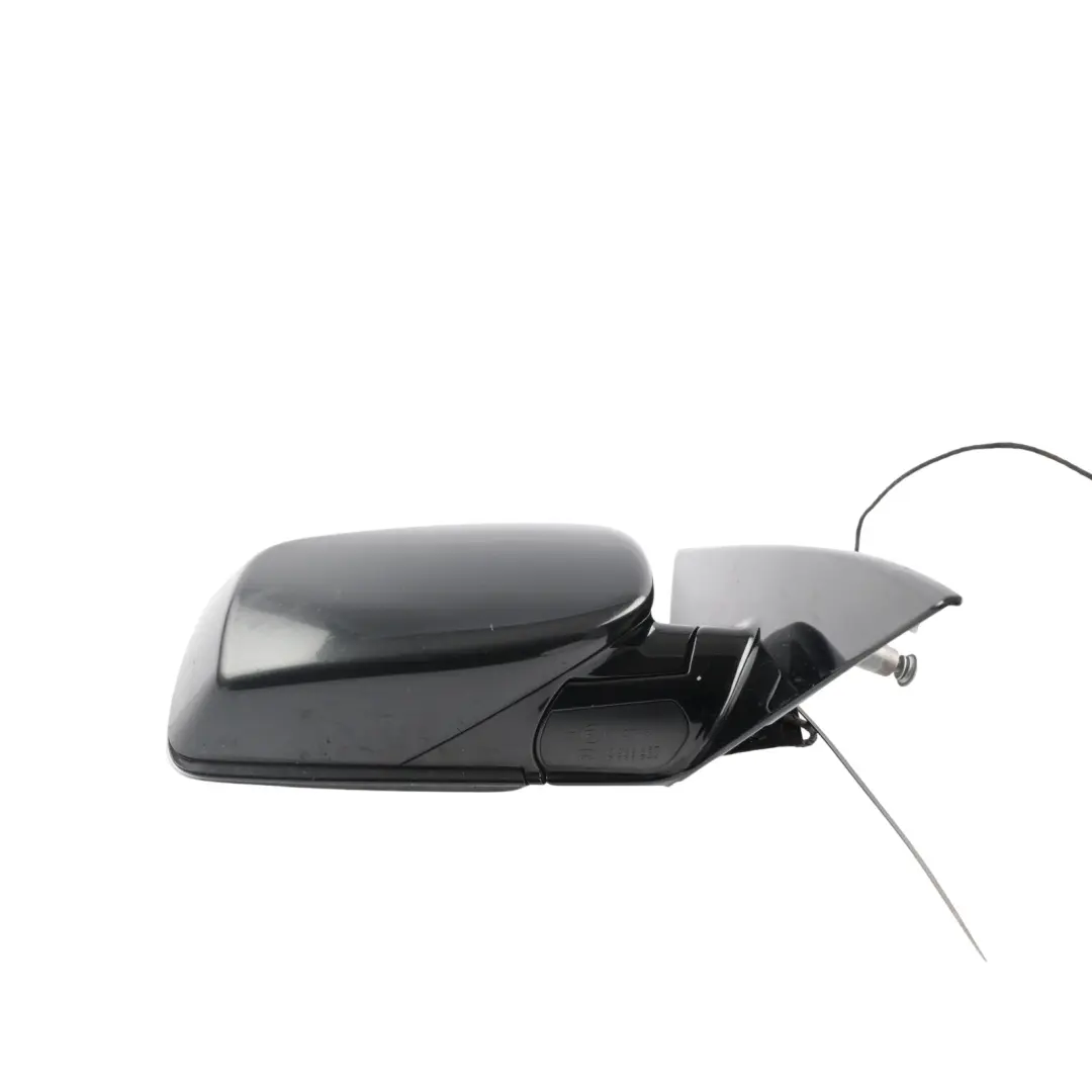 BMW E63 E64 Door Wing Mirror Right O/S High Gloss Black Sapphire - 475 - SKU RHD-7189440-BS1 - Part number 7189440