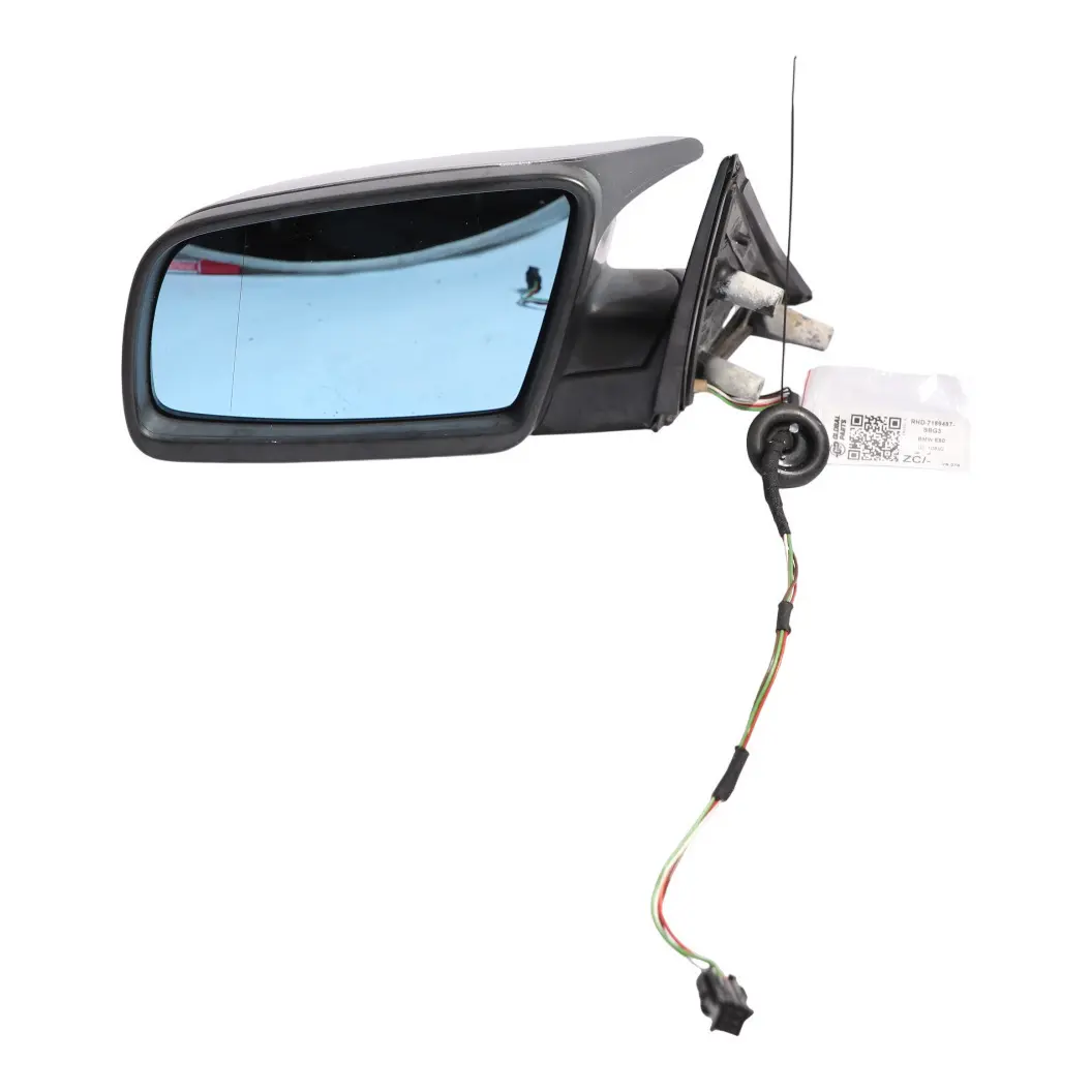 BMW E60 E61 Wing Mirror Heated Left N/S Silbergrau Silver Grey Metallic - A08